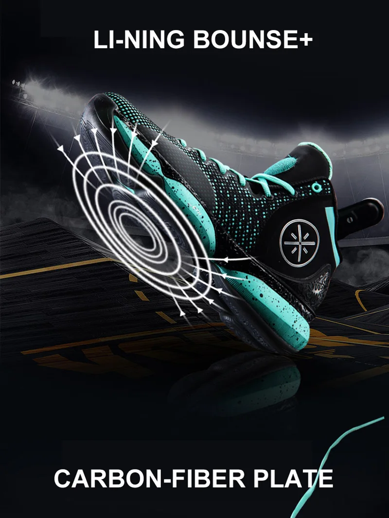 Li-Ning, мужские баскетбольные кроссовки, 6th, устойчивые кроссовки с подушкой, BOUNSE+, спортивная обувь, ABAM017, XYL291