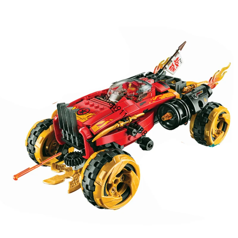 

Series Katana 4X4 Vehicle Model Building Blocks Sets with Minfigures Compatible 70675 DIY Bricks Toys for kids