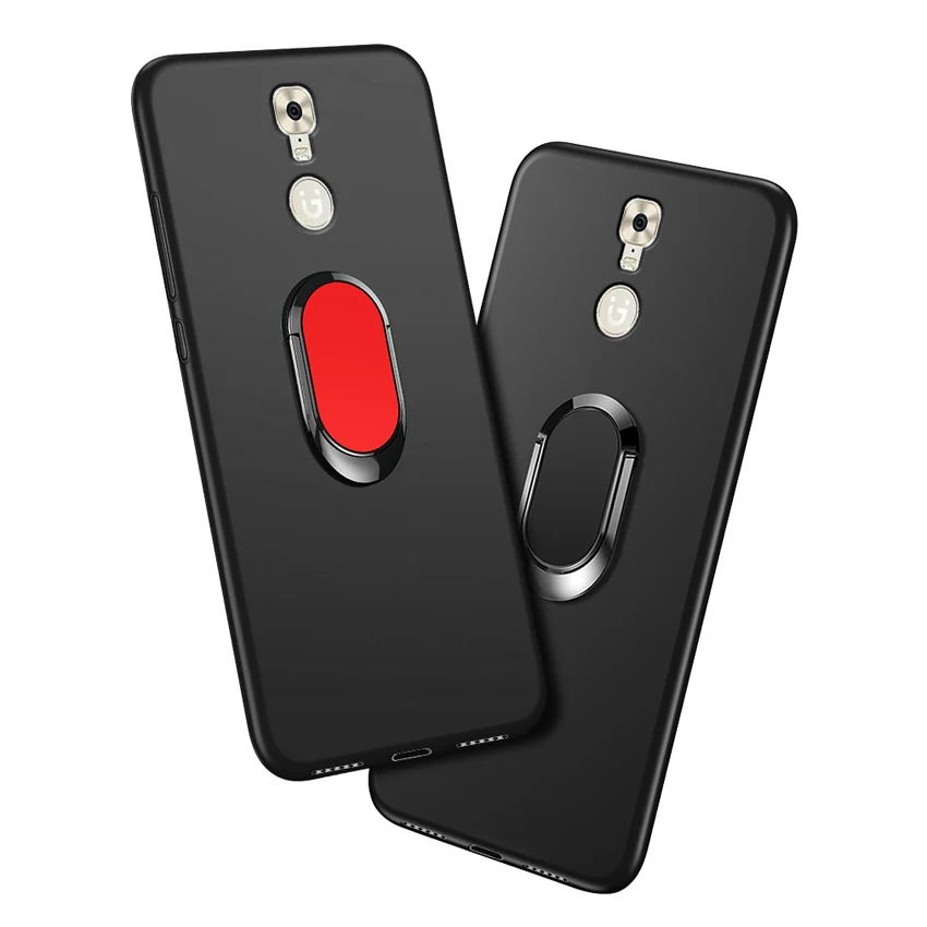 

Чехол Gionee M6 для Gionee M6 Plus, роскошный мягкий черный пластиковый чехол с металлическим кольцом на палец, чехол для Gionee M6, чехол для телефона s