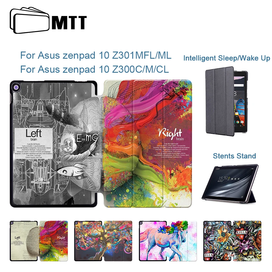 MTT из искусственной кожи чехол для ASUS ZenPad 10 Z300 Z300C Z300CL Z300CG Z300M Z301MFL Z301ML Z301 10,1 дюймов откидная крышка Подставка планшет чехол