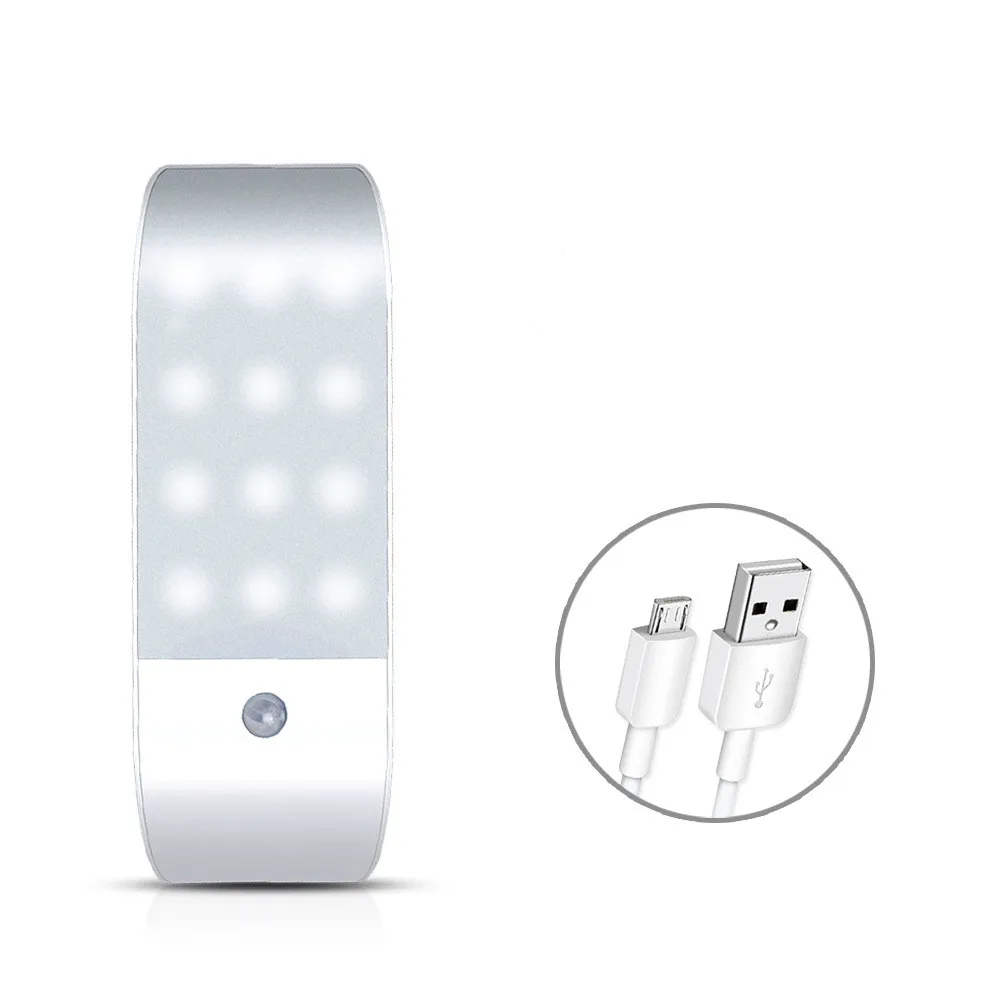 Night Light Stick Magnetic Strip USB LED Motion sensor Detector for stairway drawer under-cabnet pantry wardrode bookshelf | Освещение