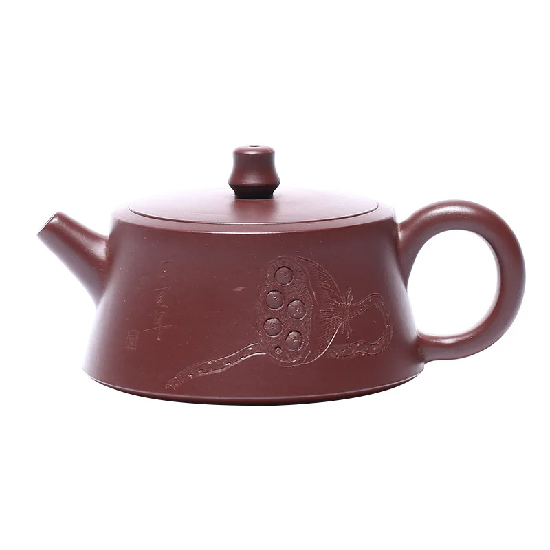 

New Yixing purple clay teapot famous handmade Lianzi Jinglan raw ore Zizhu mud tea pot