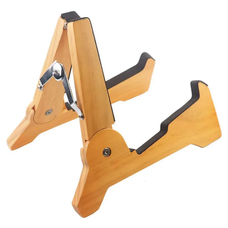 

Real Hard Wood Portable Foldable Guitar Stand Holder for Electric Acoustic Bass Guitar for Presentation Home Bar Display