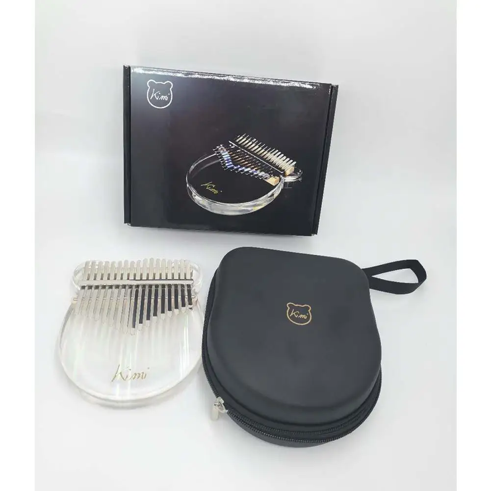 

Kalimba 17 Keys Thumb Piano Transparent Musical Keyboard Instrument Kalimba Acrylic With Tuning Hammer Hight Quanlity