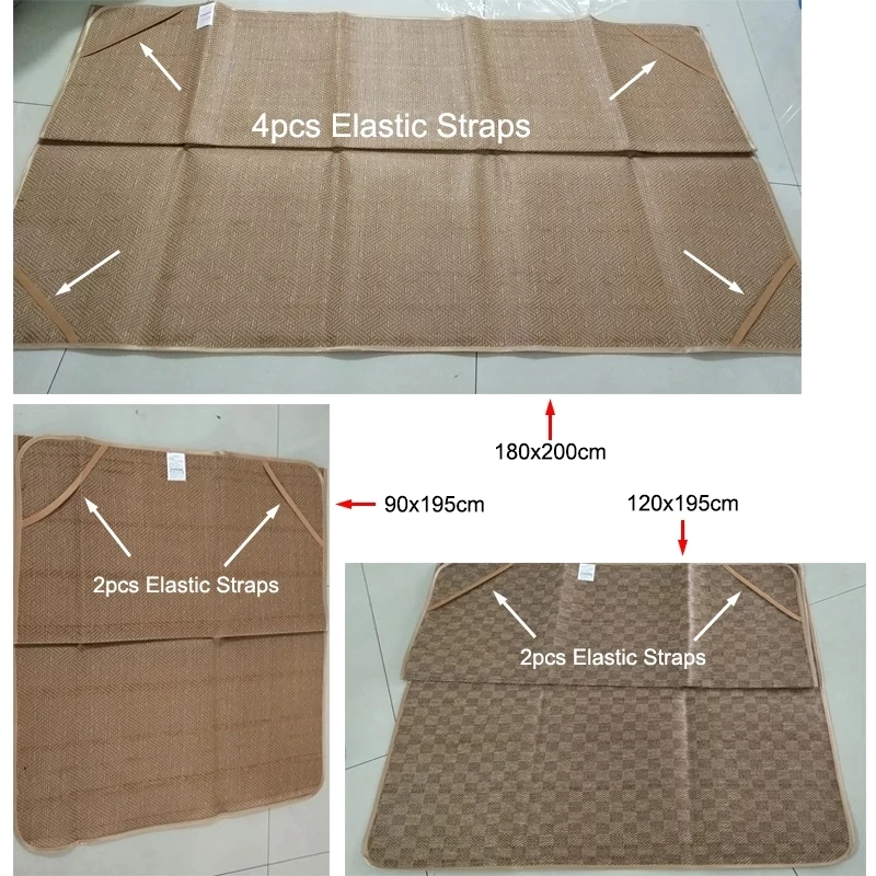 

Summer Rattan Bed Mat Fitted Sheet Set Coffee Cool Mat Home Bed Cover Sleeping Mattress Cover 2/3pcs Bedspread 1.5m 1.8m 2.0m