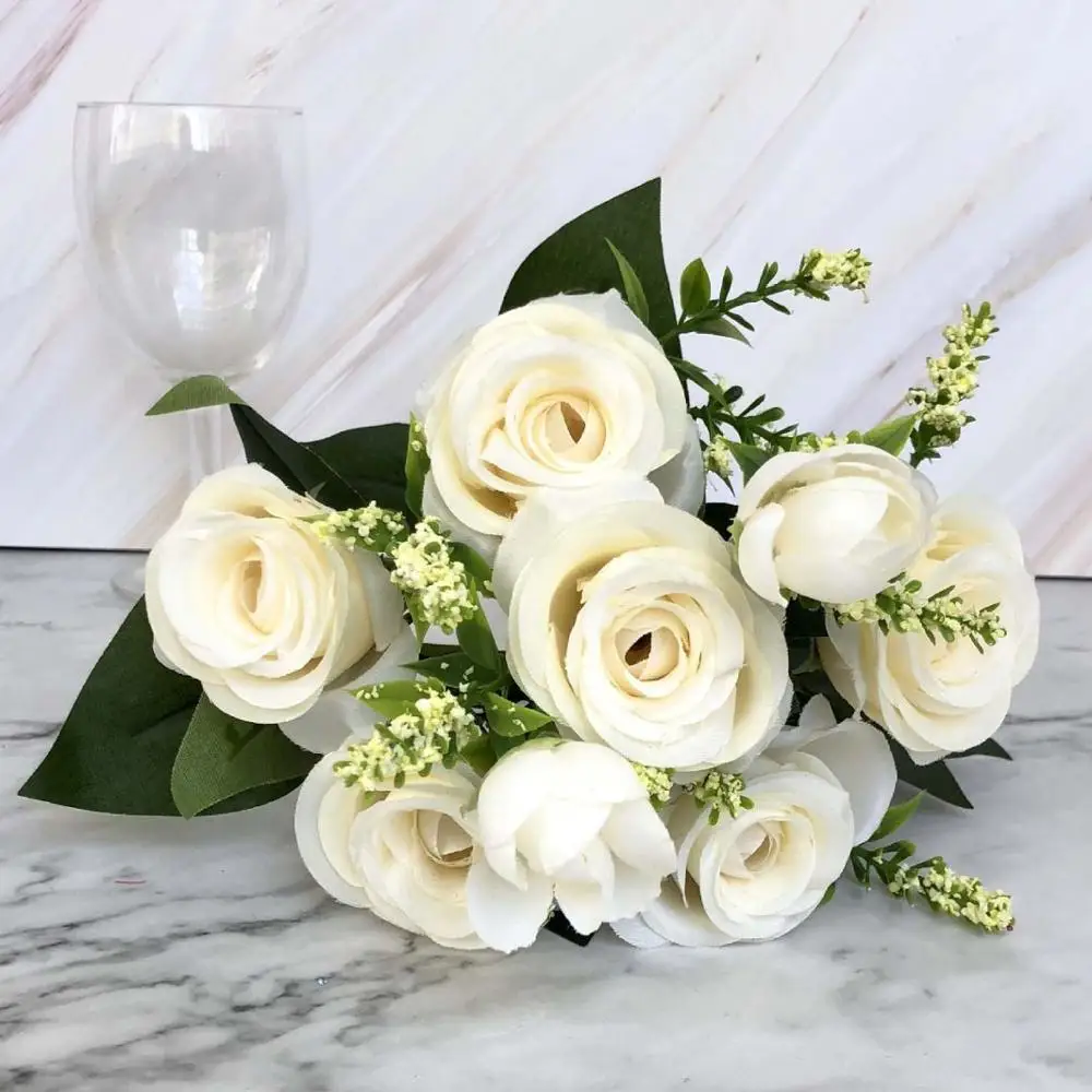 Искусственные розовые цветы пиона длиной 30 см подарок Шелковый искусственный