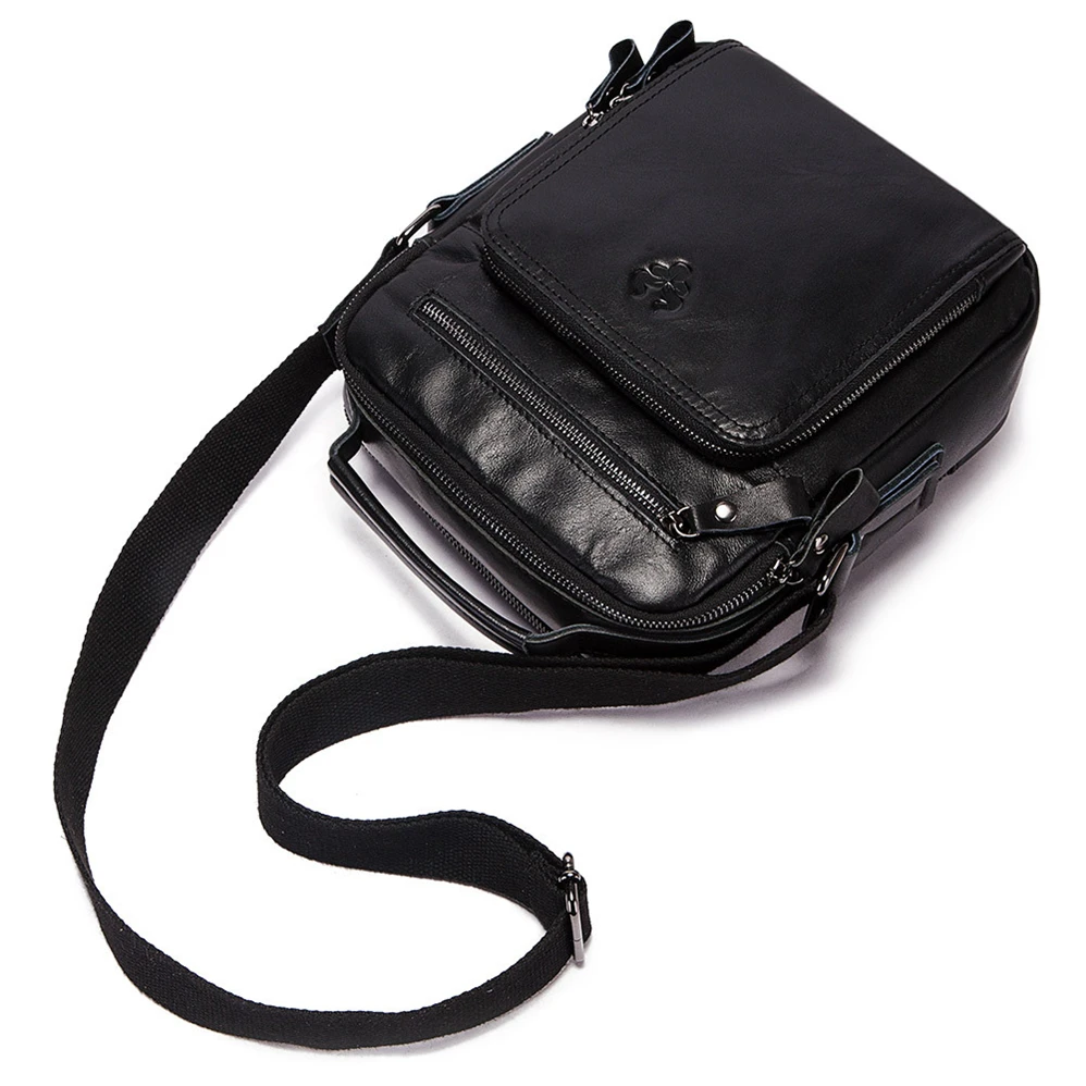 

Men Shoulder Bag Crossbody Bags High Quality 100% Genuine Leather Fashion Messenger Bag Large Capacity Male Travelling Handbags
