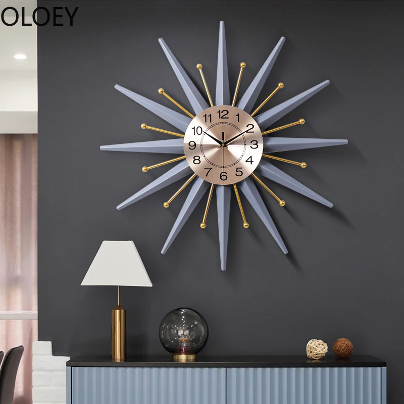 Настенные часы в скандинавском стиле металлические большие настенные с