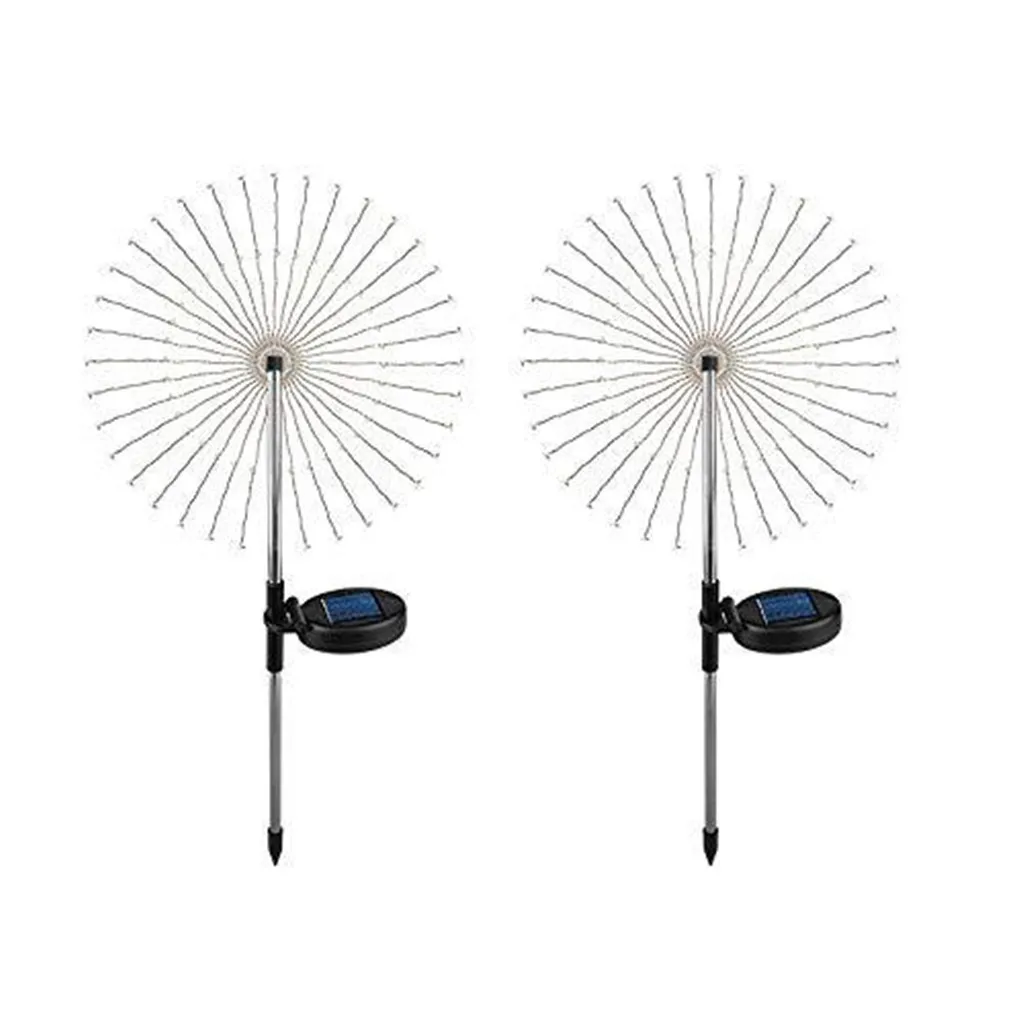 Новый Солнечный фейерверк светильник s в полюс цвет 105 фонари|Праздничное