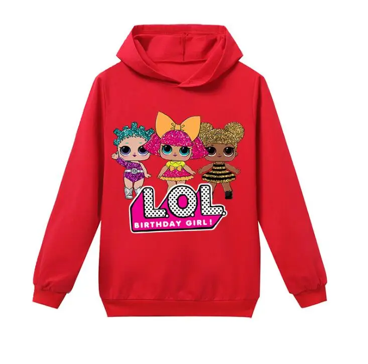 L.O.L. Girl Sweatshirt Children Hoodies Dolls Costume Kid Jacket For Girls Outwear Zip Hooded Coat clothes | Игрушки и хобби
