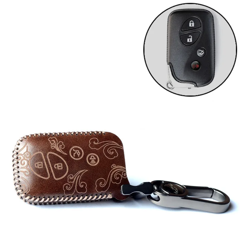 Leather Car Styling Key Cover Case for Lexus NX GS RX IS ES GX LX RC 200 250 350 LS 450H 300H Keychain Keyring Auto Key Covers