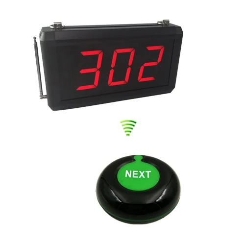 Black-green button Система вызова из очереди со следующей кнопкой управления может добавить номер один на один и K-302 дисплей - Цвет: Black-green button