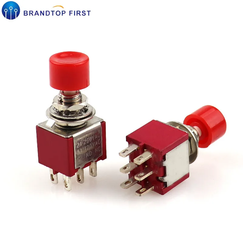 Дуплекс PS-202 с красной крышкой 6-pin кнопочный переключатель | Обустройство дома