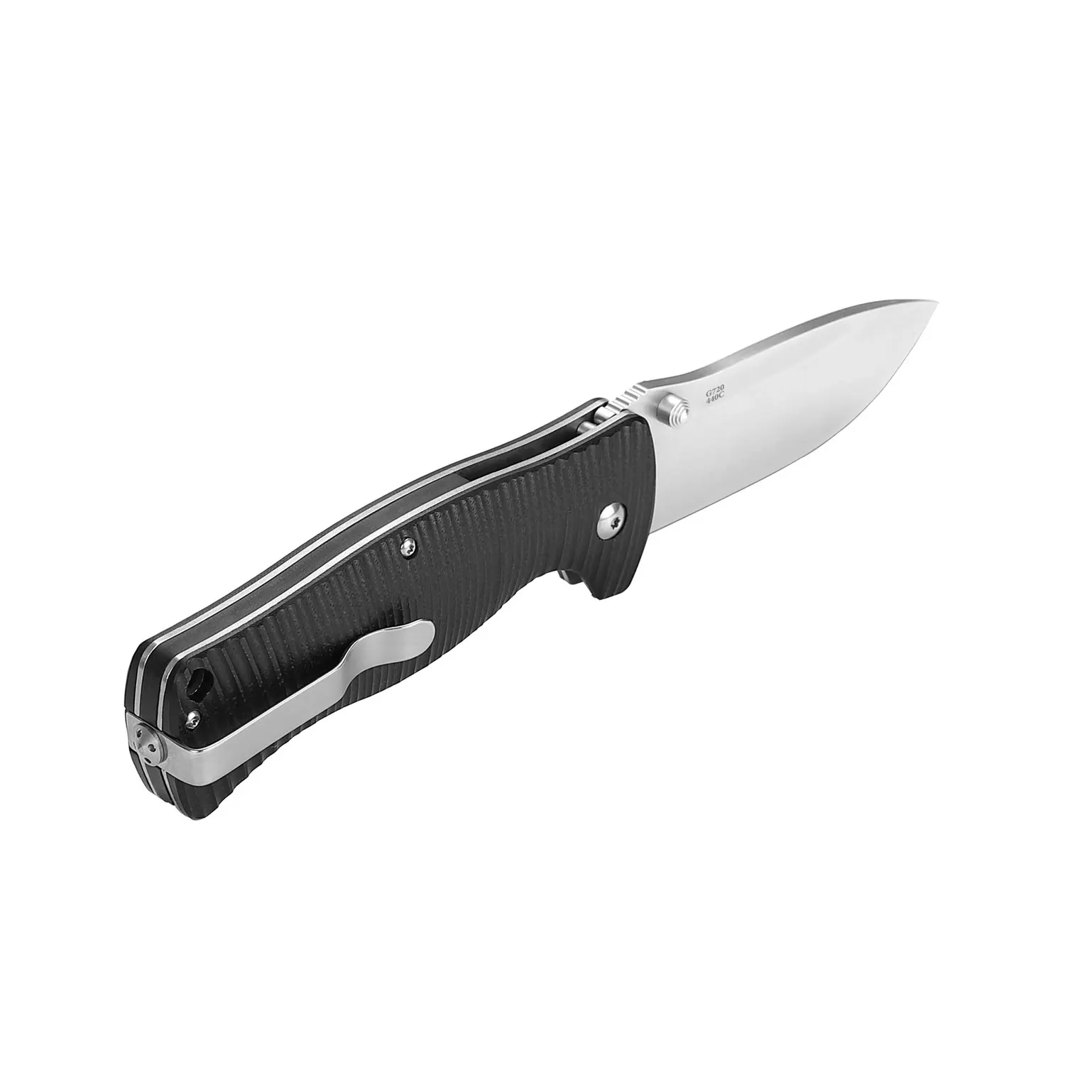 Фото Складной нож Ganzo G720, 58-60HRC, лезвие из стали 440C, рукоять G10, EDC, для выживания на природе, кемпинга, карманный нож №1