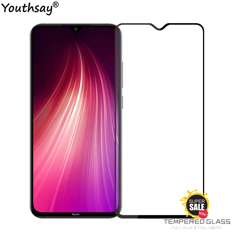 Vidrio Protector de pantalla para Xiaomi Redmi Note 8, cobertura completa, vidrio para Redmi Note 8, Youthsay, 2 uds.-0
