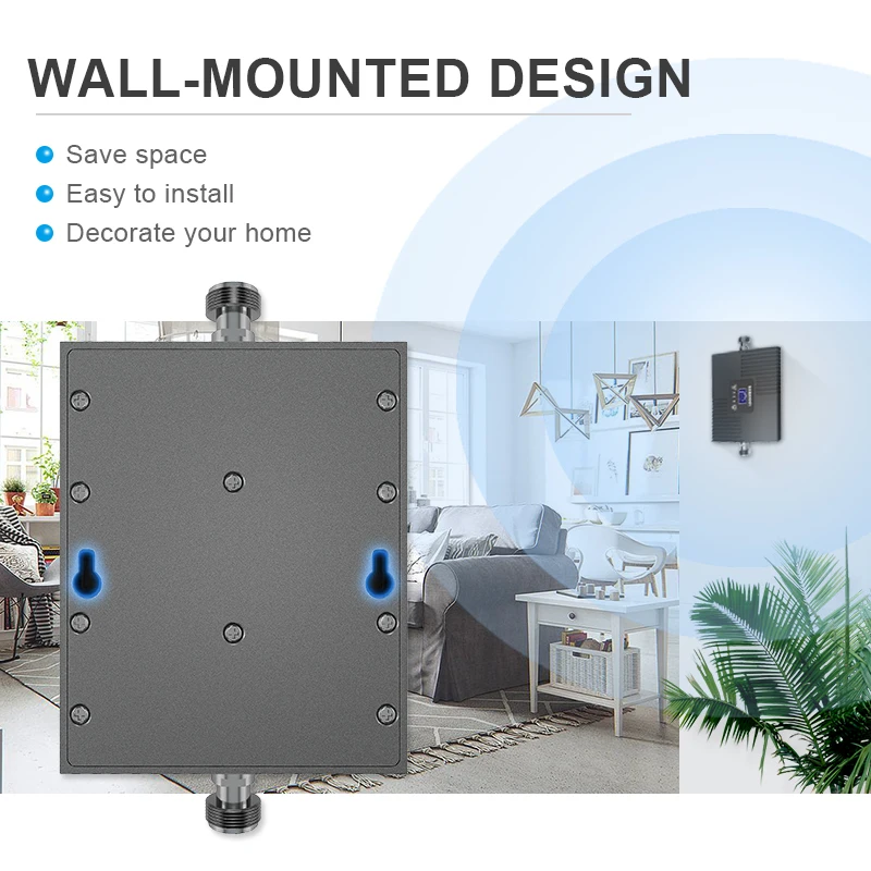 GOBOOST GSM ретранслятор сигнала 2G мини усилитель Сотовая связь 68dB 900 МГц для