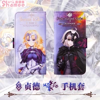 anime fgo fategrand order jeanne darc iphone android universal mobile wallet phone leather case animation peripherals cosplay