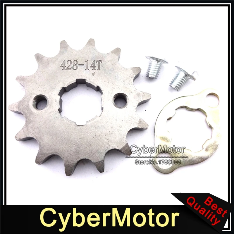 

428 14 Tooth 20mm Front Engine Sprocket Gear For 50cc-160cc Dirt Pit Bike ATV Quad Motorcycle SSR Thumpstar XR50 CRF50 TTR