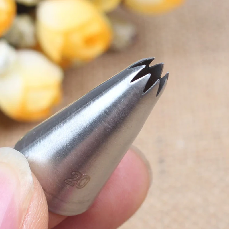 #20 DIY Глазурь из нержавеющей стали окантовки Кекс Торт кондитерский мешок для