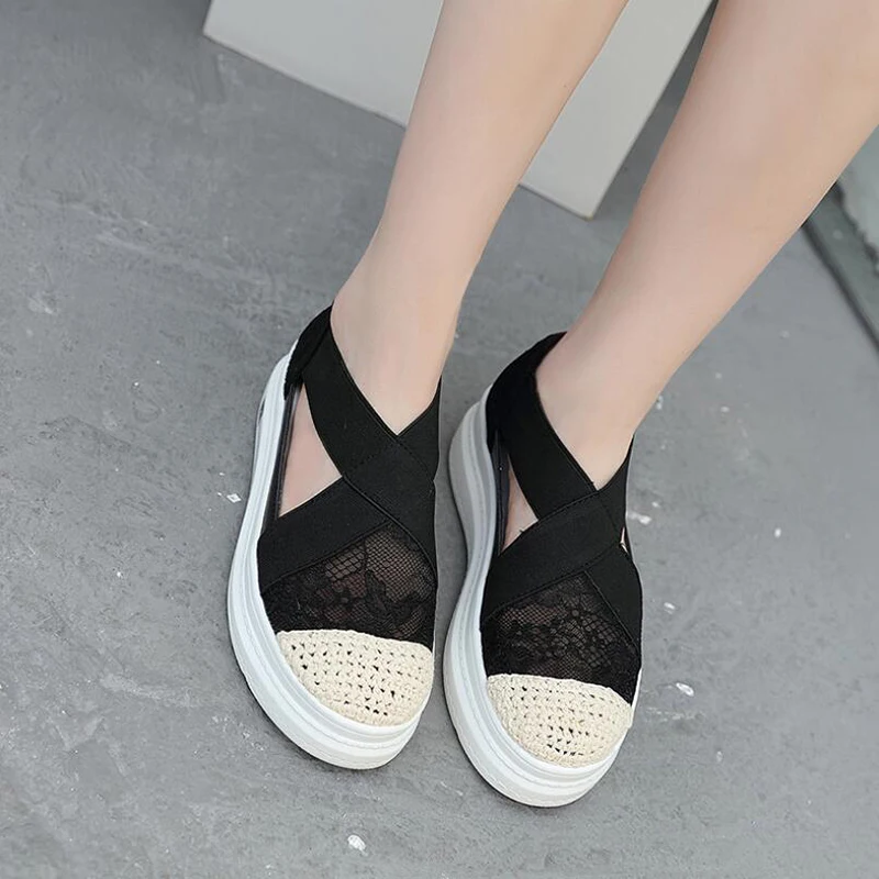 

CEYANEAO2021 Summer New Ladies Sandals Women Fashion Solid Flat Thick Sandal Retro Rome Style Sandals Zapatos De Mujer