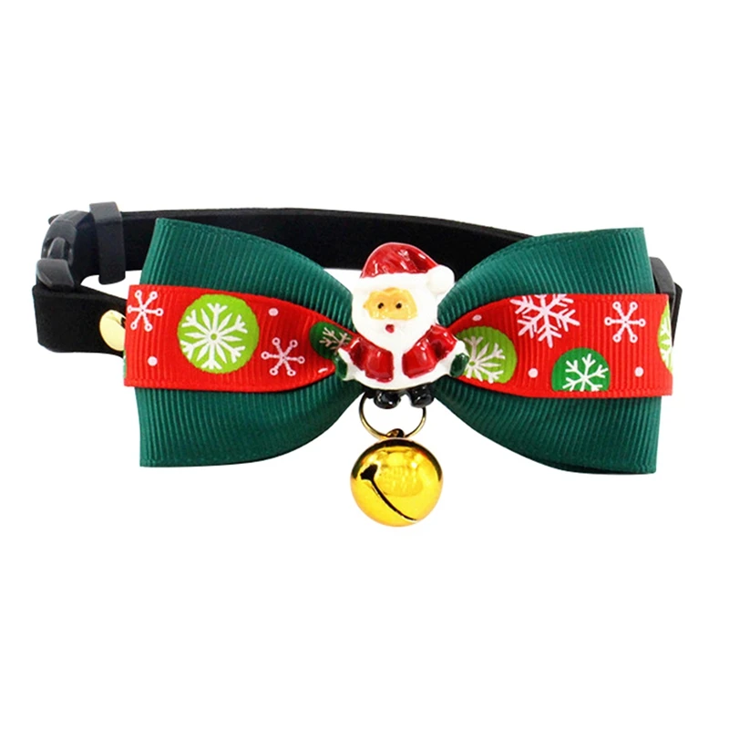 Милые рождественские ленты для собак галстуки кошек шеи галстуки-бабочки