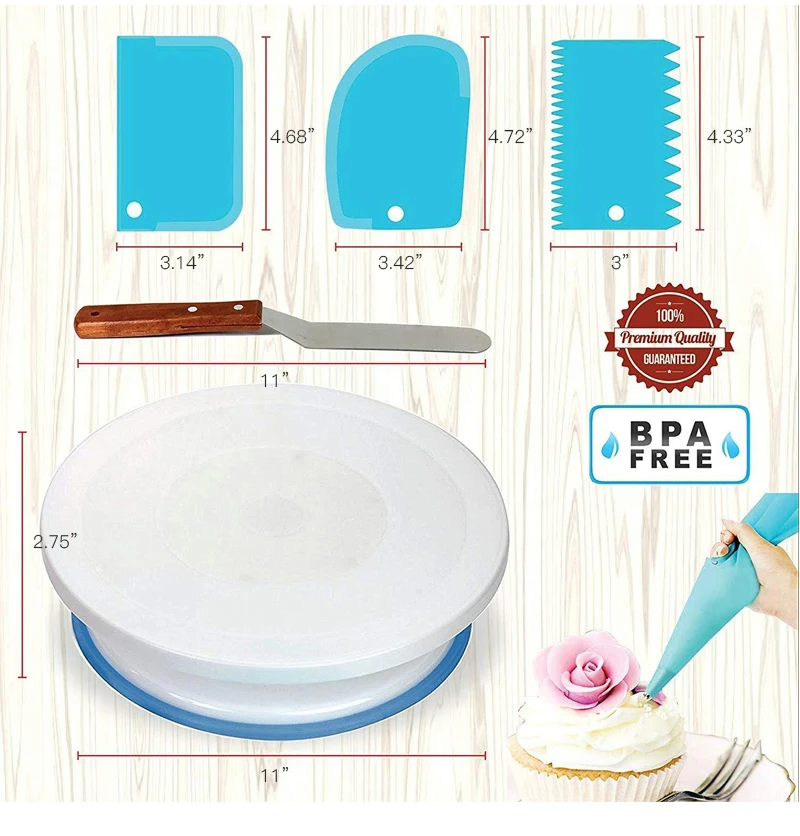 Набор для самостоятельной выпечки кондитерские насадки подставка торта