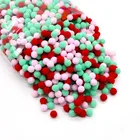 2000 шт. 8 мм Мини пушистые мягкие помпоны мяч ручной работы детские игрушки свадебный Декор DIY товары для шитья и рукоделия