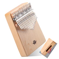 hluru kalimba full solid wood thumb piano wooden gecko 17 key bottom hole mbira rosewood musical finger instrument for beginner