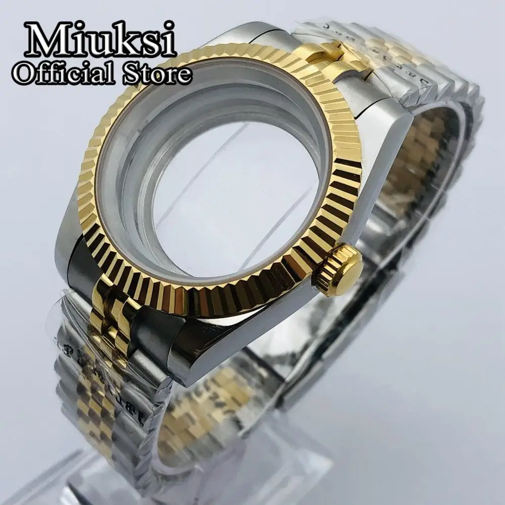 Miuksi 36mm/40mm sapphire glass watch case fit NH35 NH36 NH34 ETA2824 2836 PT5000 Miyota8205 8215 DG2813 3804 movement - купить по