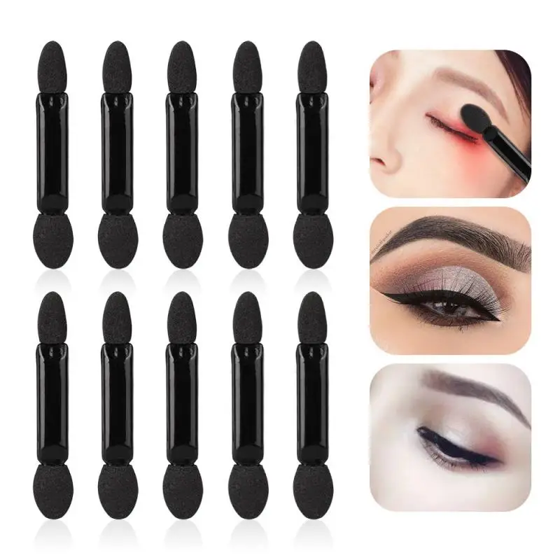 

10Pcs Professional Eye Shadow Sponge Brushes Cosmetic Double-Head Eyeshadow Stick Eye Applicators Tools Women Makeup Tools