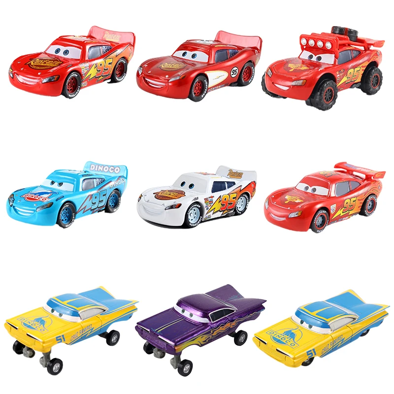 

Metal Disney Pixar Racing Cars 2 3 Lightning McQueen Mater Jackson Storm Ramirez Ramone 1:55 Diecast Vehicle Alloy Kids Toy Gift