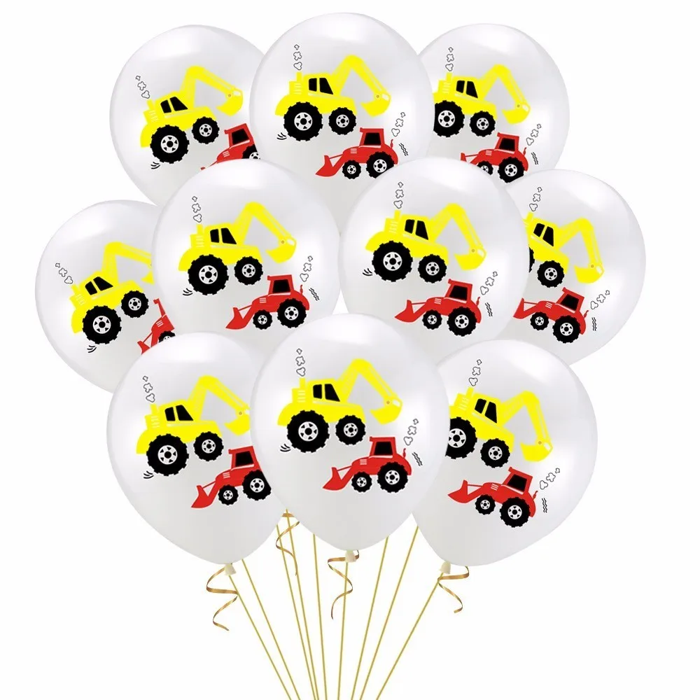 10 шт. Spade воздушный шар строительная машина производственная точка грузовик