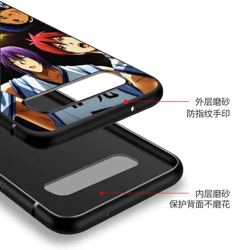 

Kurokos Basketball for Samsung Galaxy Note 20 S20 FE Lite Ultra 10 9 8 Pro S10E S10 5G S9 S8 S7 S6 Plus Black Phone Case