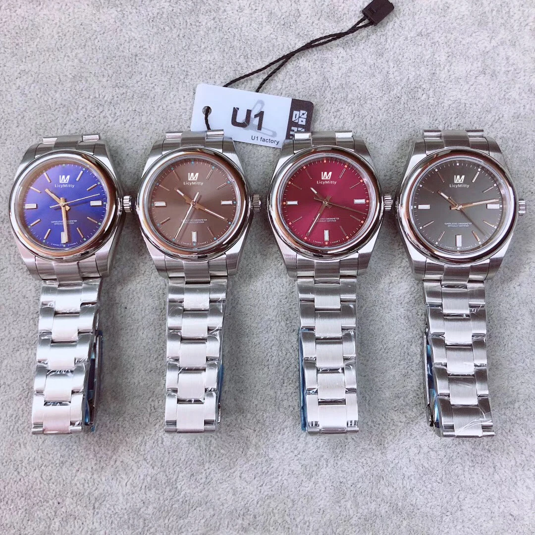 

2021 Mens Watch Oyster Sapphire Glass Solid Stainless Steel Automatic Sweep Movement Mechanical Men Watches Male Wristwatches