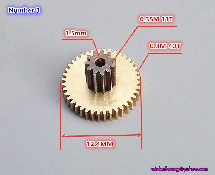 Абсолютно Новый 0 35 M 11T + 3 40T OD 4 55 мм 12 6 дуплексная передача медная ~|Передачи| |
