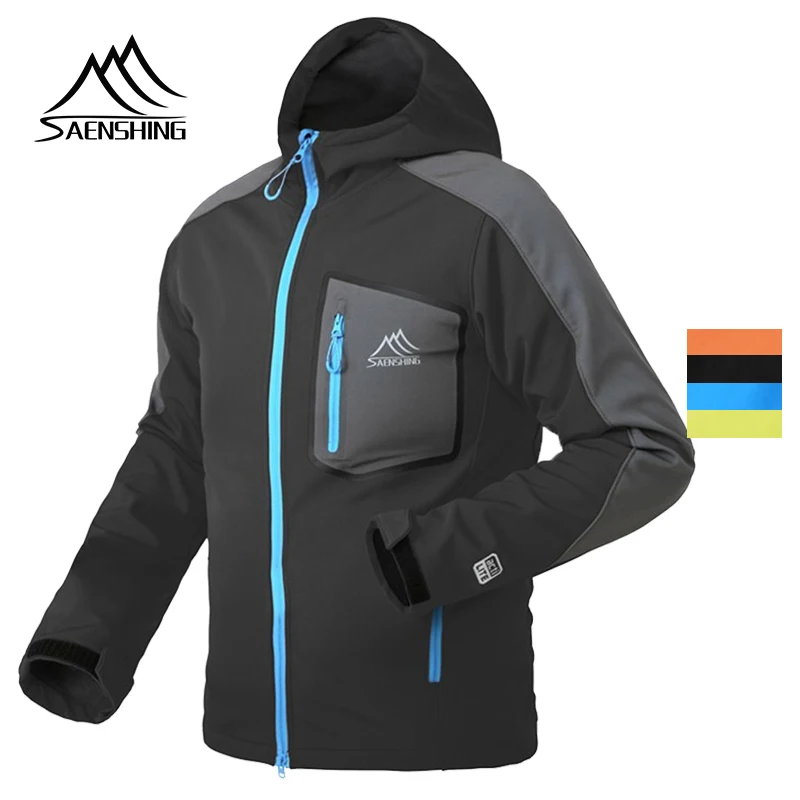 SAENSHING флисовая куртка Softshell водонепроницаемая ветрозащитная походная теплая