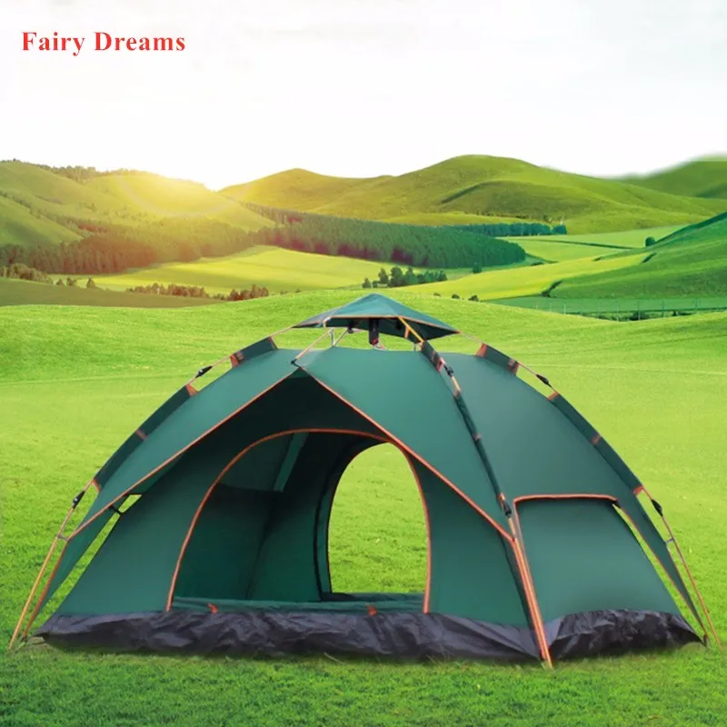 Наружная палатка для кемпинга 2 4 человек однослойная и двухслойная