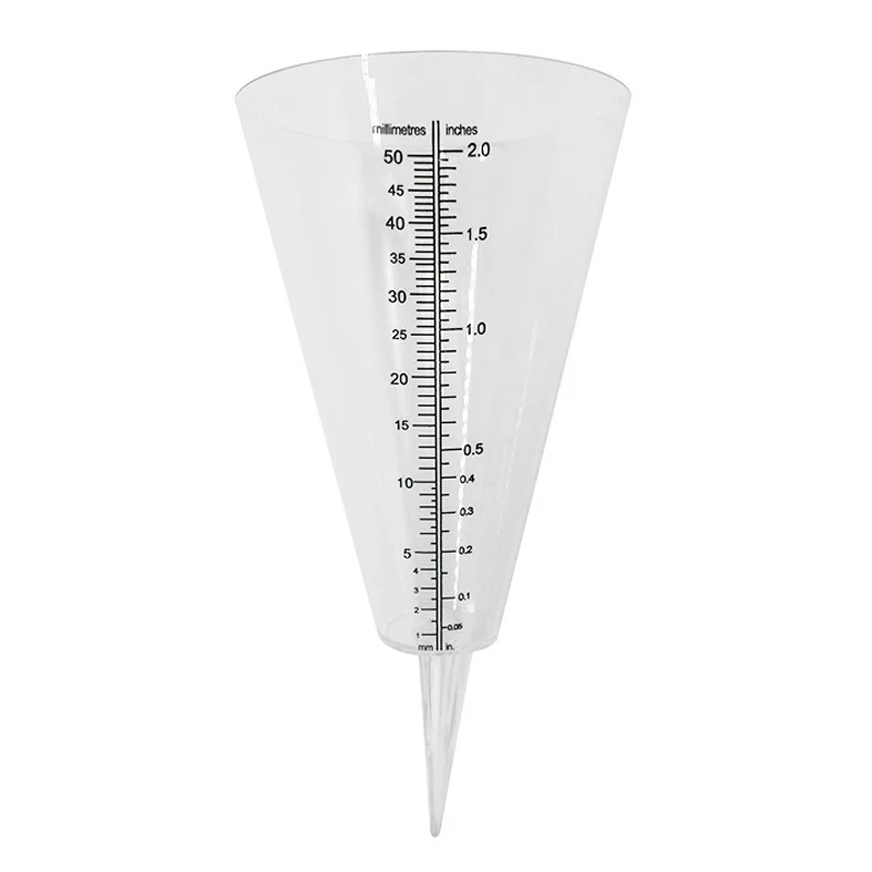 Конический измеритель дождя пластиковый прозрачный мерный стакан для наружного