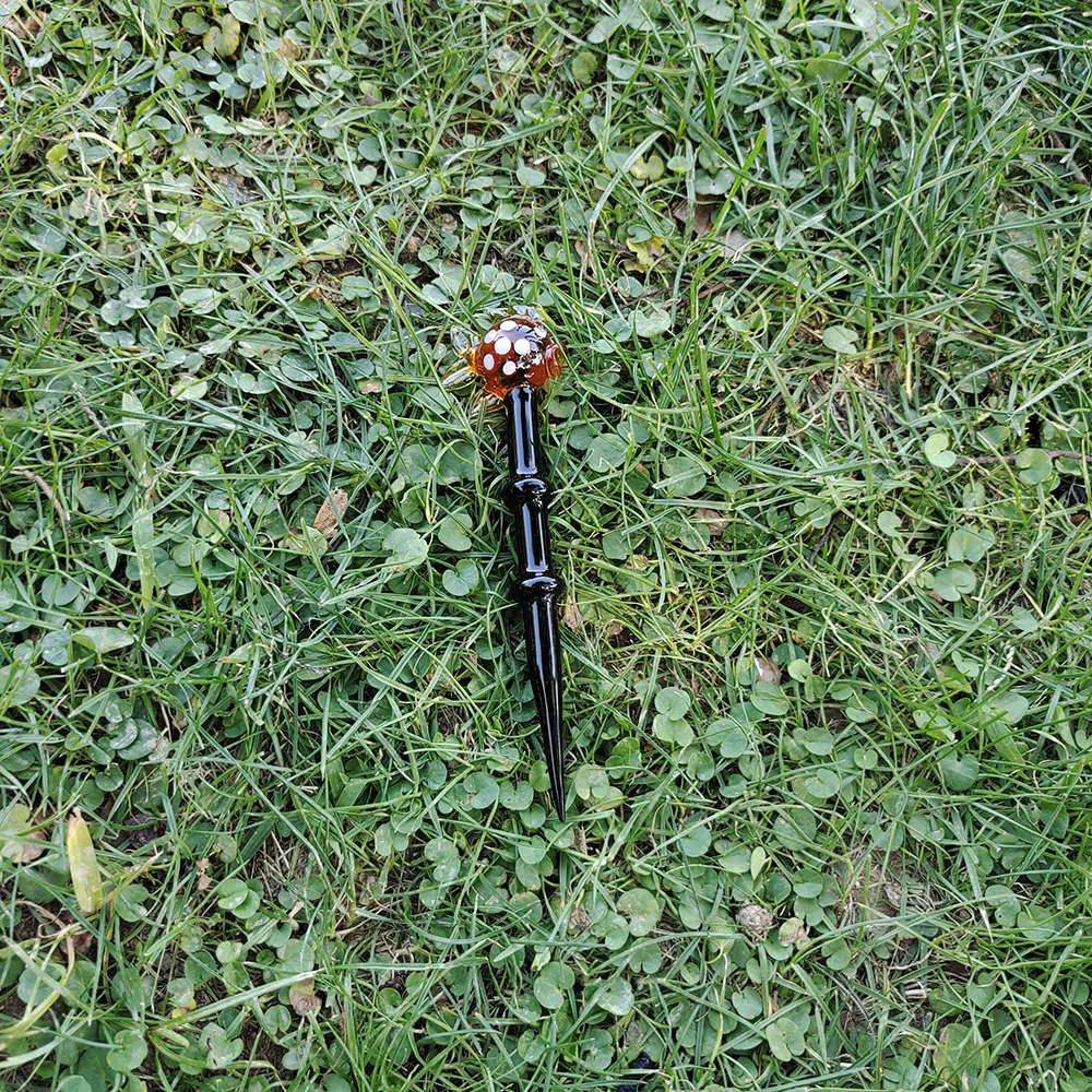 HORNET премиум стекло Dabbler 5 43 дюймов воск Dab инструмент Красочные толстые Pyrex Dabber