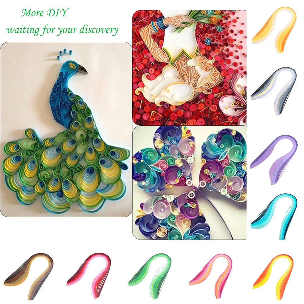 Бумага для квиллинга полосы карты дизайн DIY 3 мм градиент|Детали инструментов| |