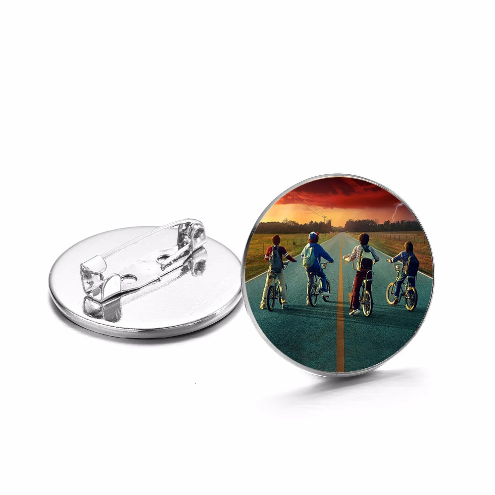 Stranger Things Brooches Popular American TV Series Badge Teenager Backpack Shirt Lapel Pins Gothic Jewelry Gift for Fans | Украшения и