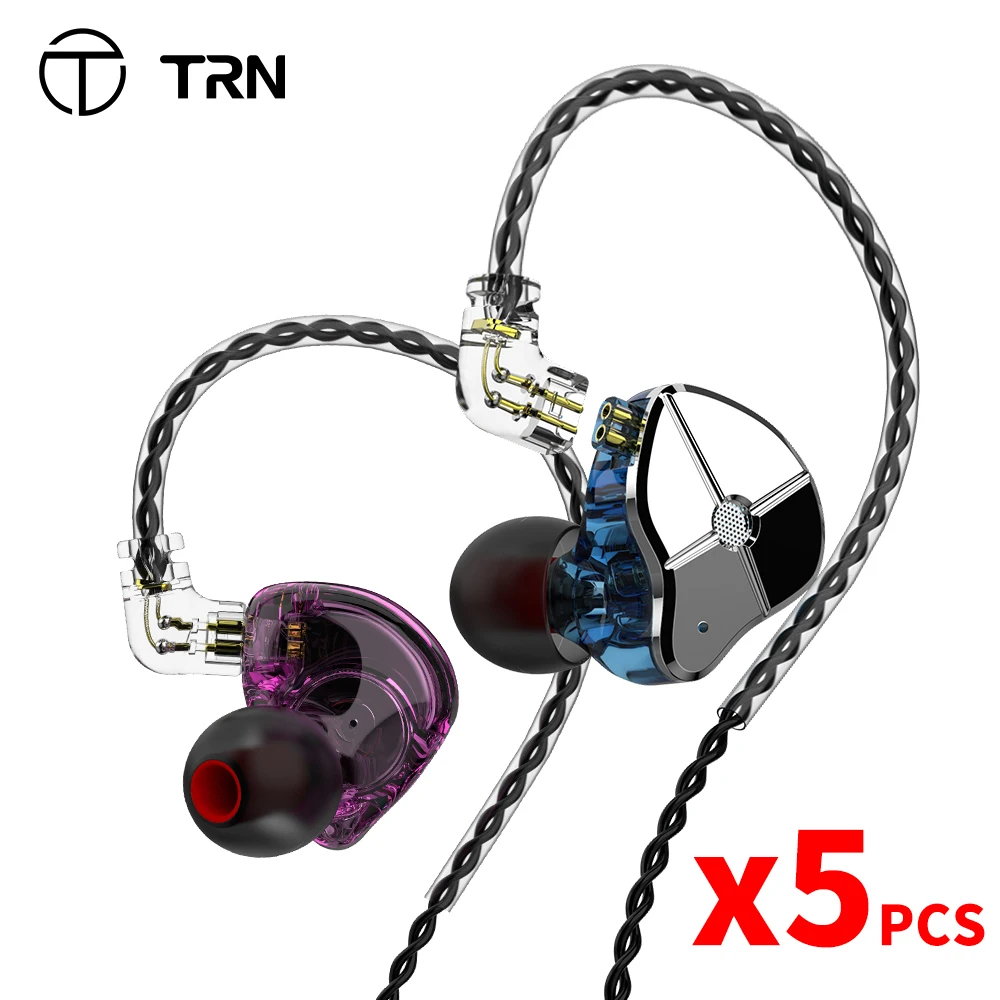 

TRN ST1 1DD 1BA Hybrid In Ear Earphone HIFI DJ Monitor Running Sport Earphone Earplug Headset With QDC Cable TRN V90 BA5