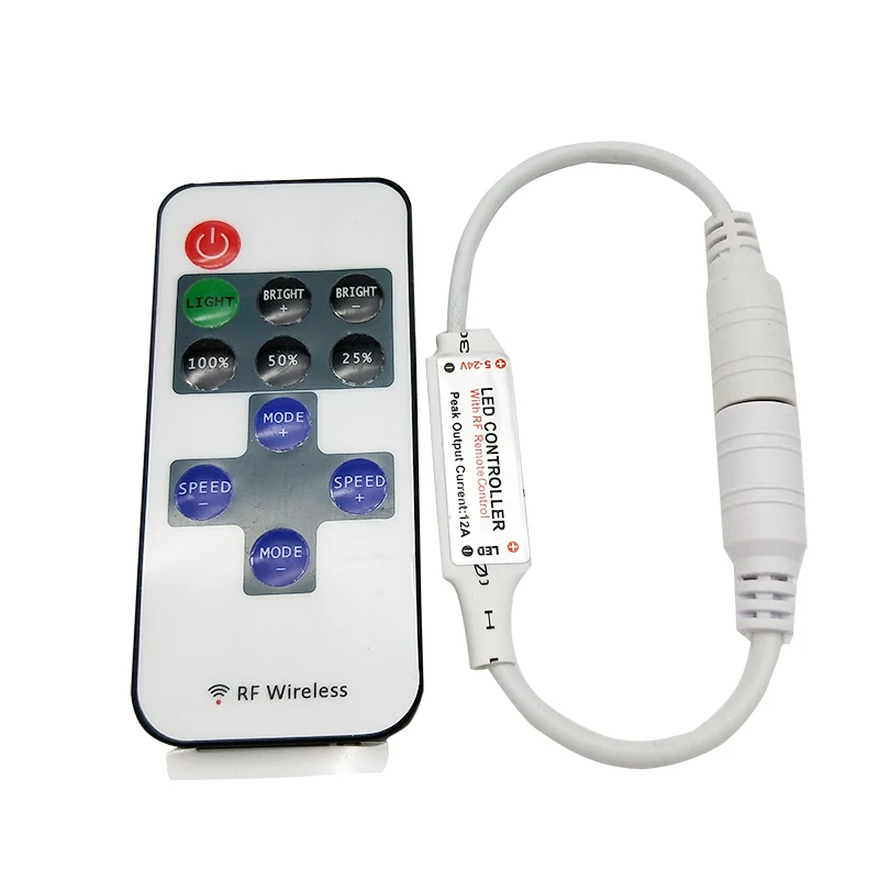 Одноцветная Светодиодная лента диммер радиочастотный беспроводной пульт