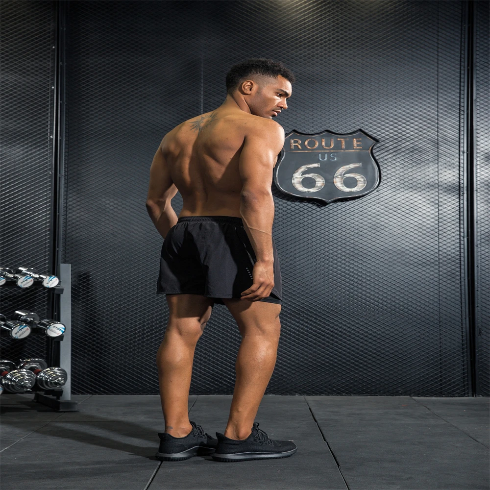 

New Men Fitness Fitness Beach Shorts Men Gym Exercise Men And Women Breathable Sportswear Jogging Beach Shorts