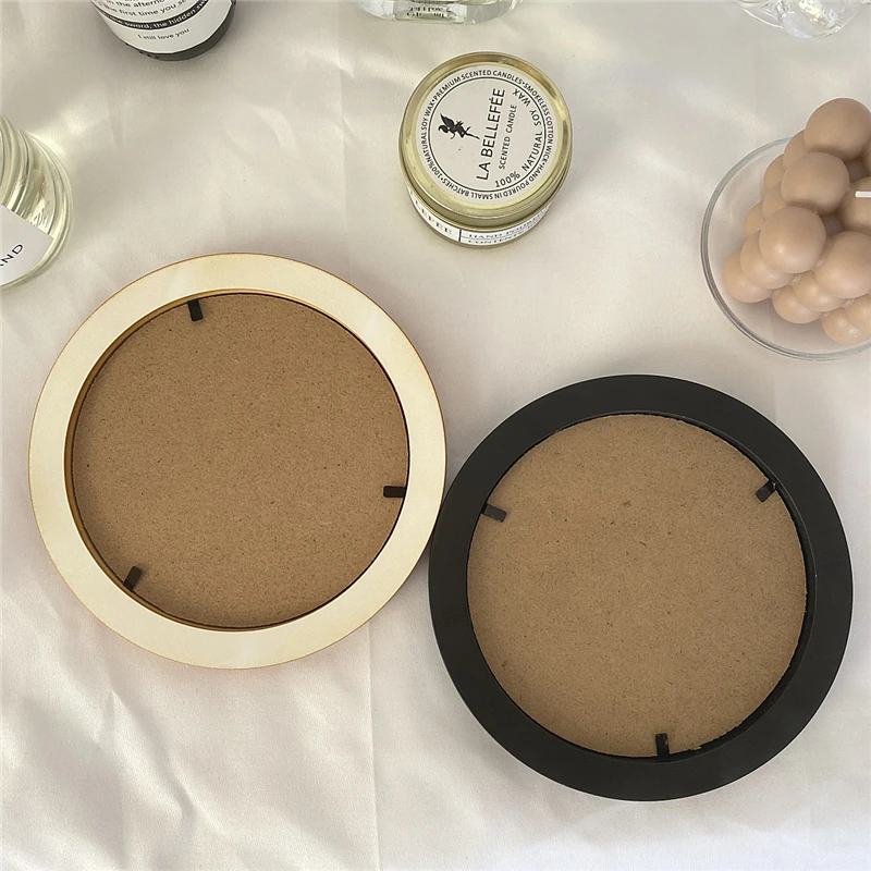 15cm Vintage Rattan Round Decorative Storage Tray Fruit Plate Desktop Small Items Jewelry Display Minimalist Wood | Дом и сад