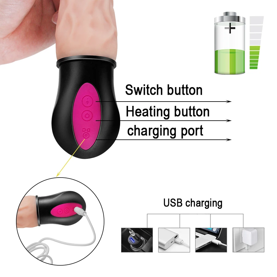 Реалистичный вибратор-фаллоимитатор большой огромный пенис Электрический