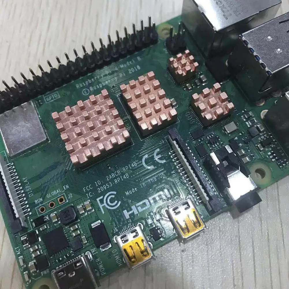 4 шт. медные радиаторы для Raspberry Pi 1 г 2 | Электроника