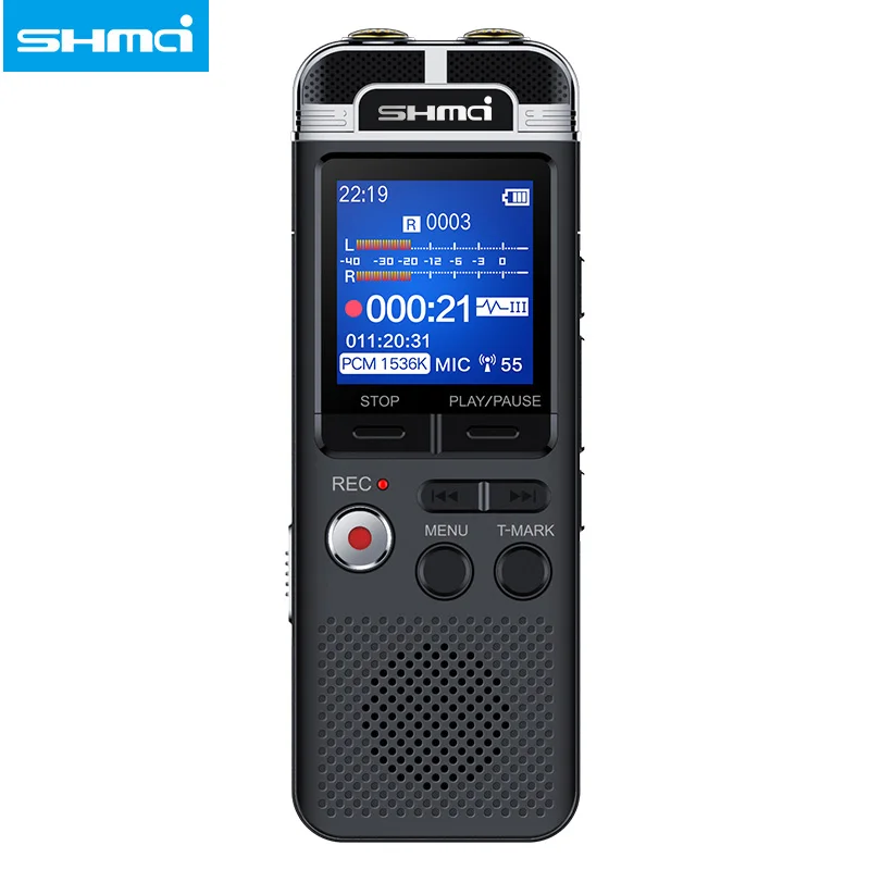 Профессиональный диктофон Shmci D100 8 Гб PCM запись двойной микрофон mp3 плеер с