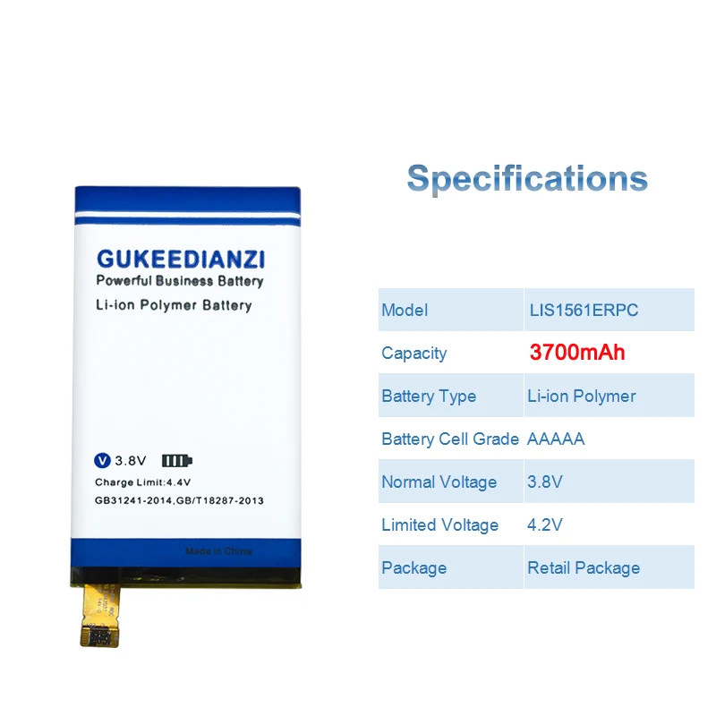 GUKEEDIANZI 3700 мАч батарея мобильного телефона LIS1561ERPC для sony Xperia C4 E5333 E5363 E5306 E5303 сменные батареи