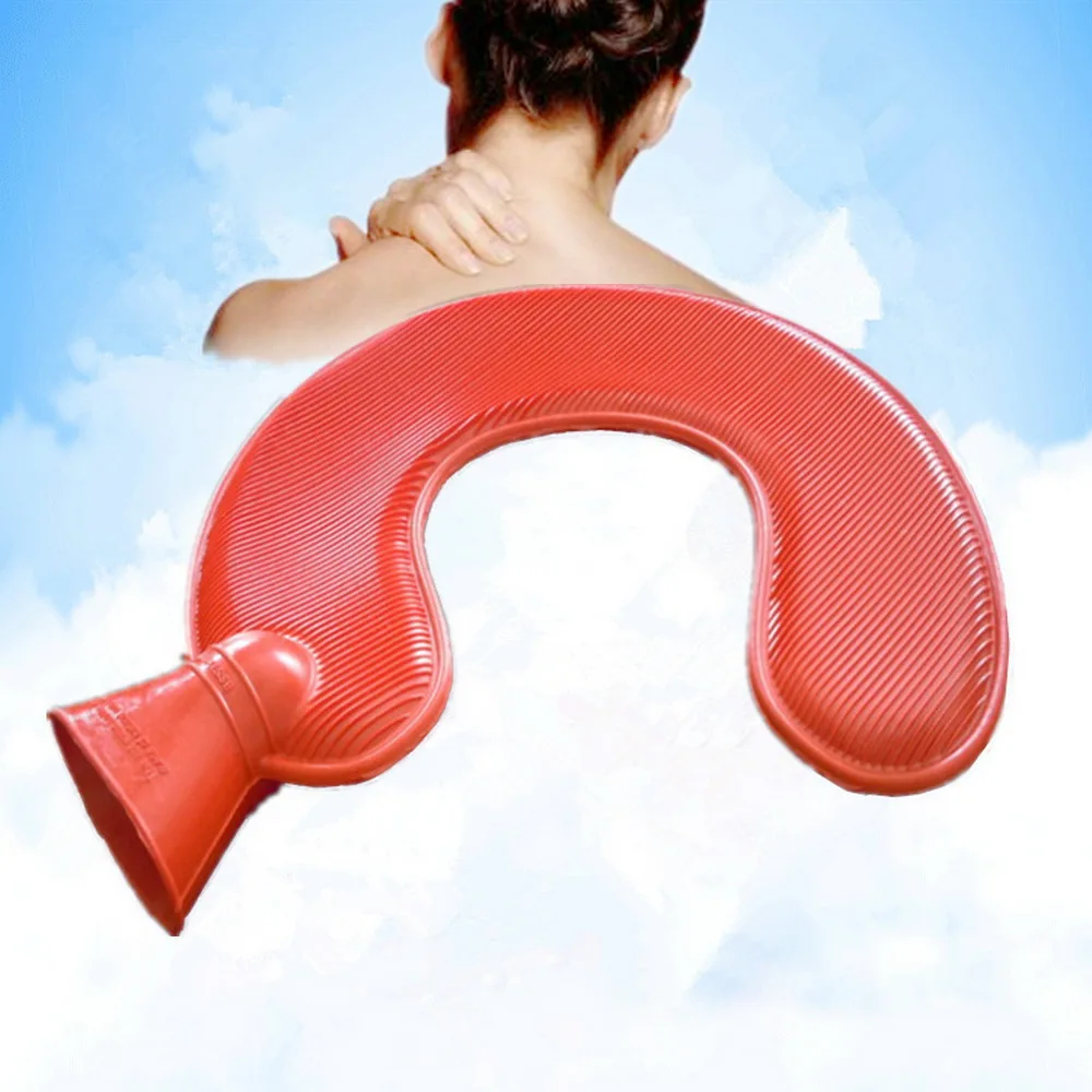 U образная силиконовая бутылка для горячей воды подогреватель рук с вязаной